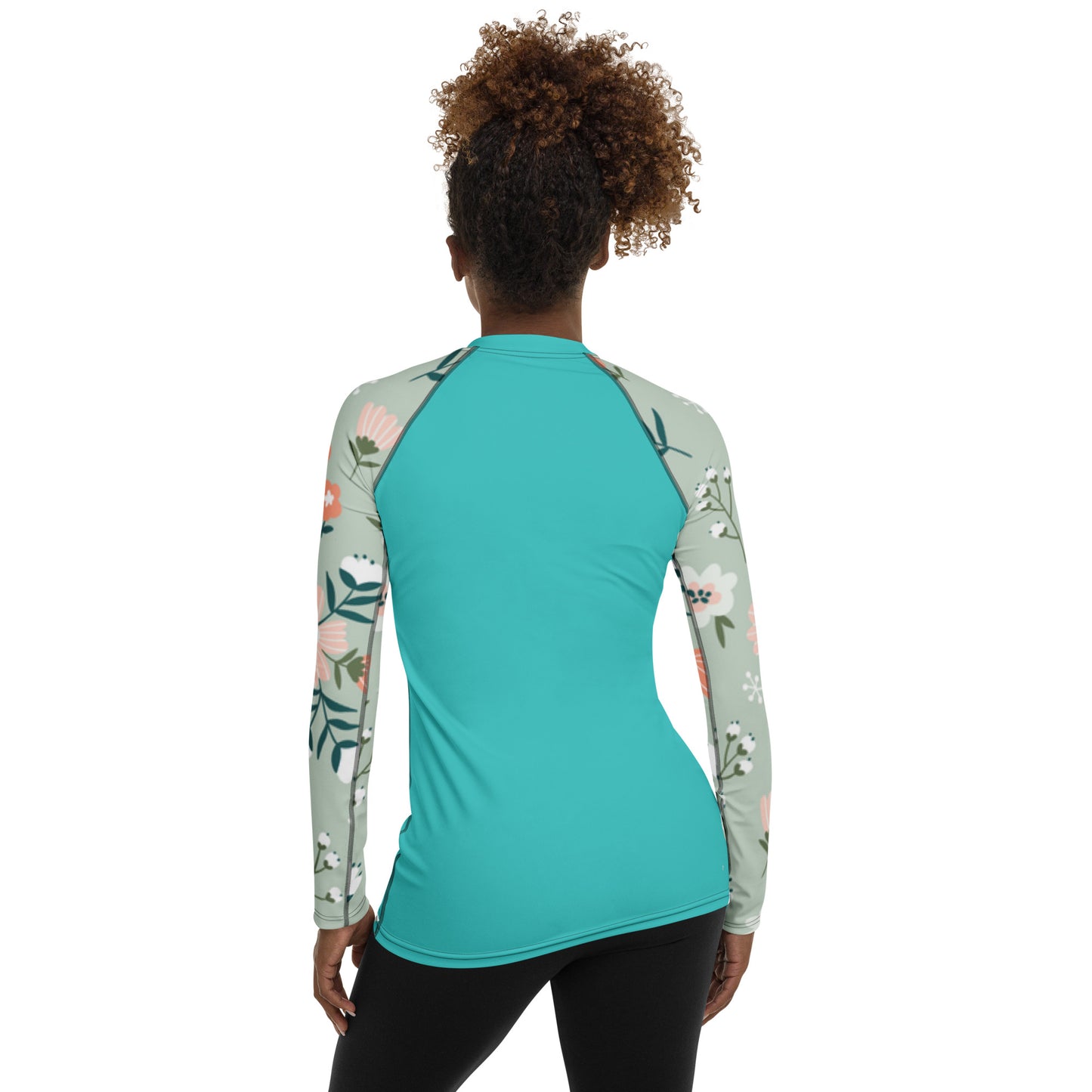 Damen-Rash-Guard "Green Diamond"